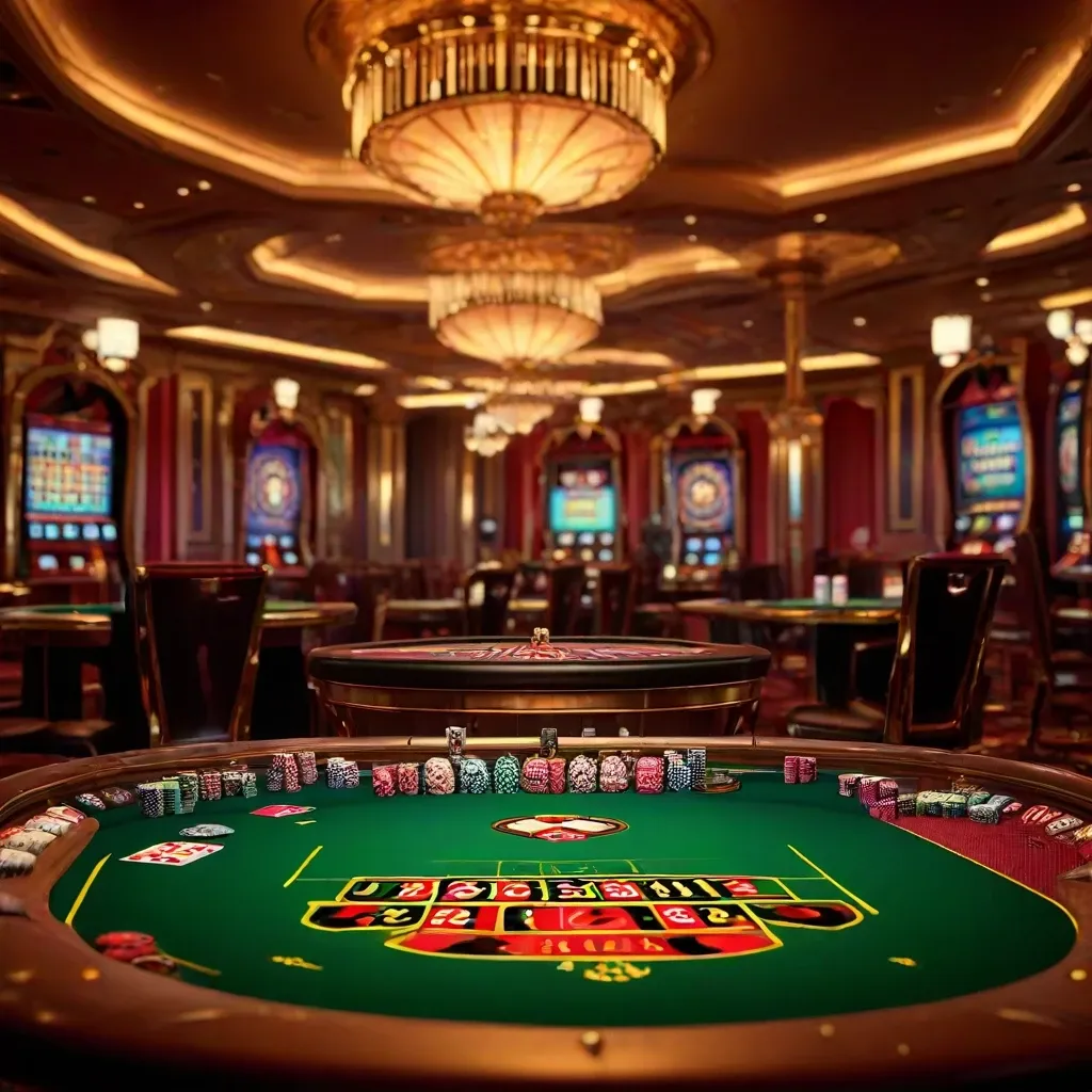 Strategic Gambling Scene